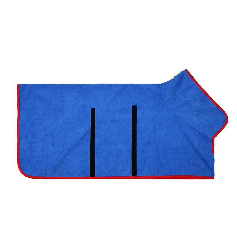 2-in-1 Absorbent Dog Bathrobe & Towel