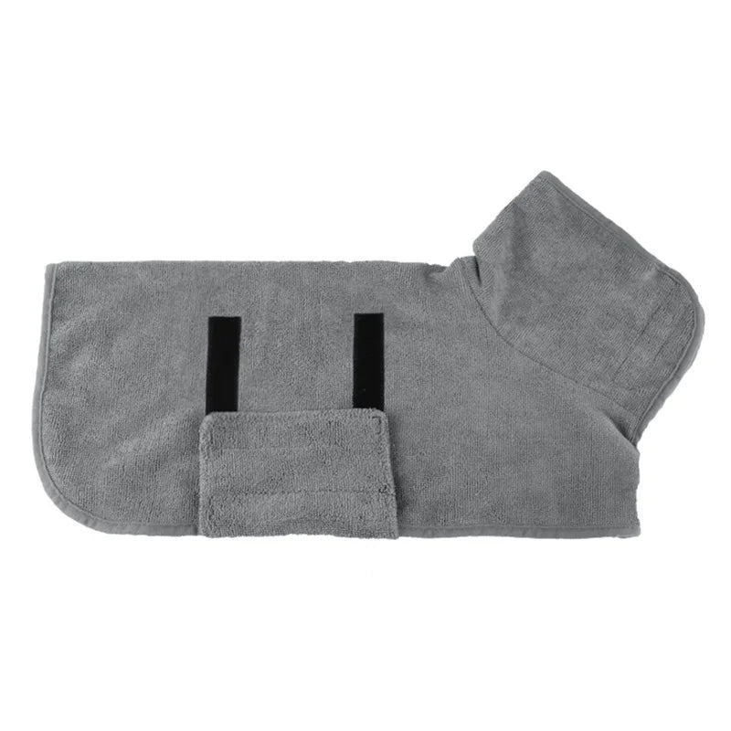 2-in-1 Absorbent Dog Bathrobe & Towel