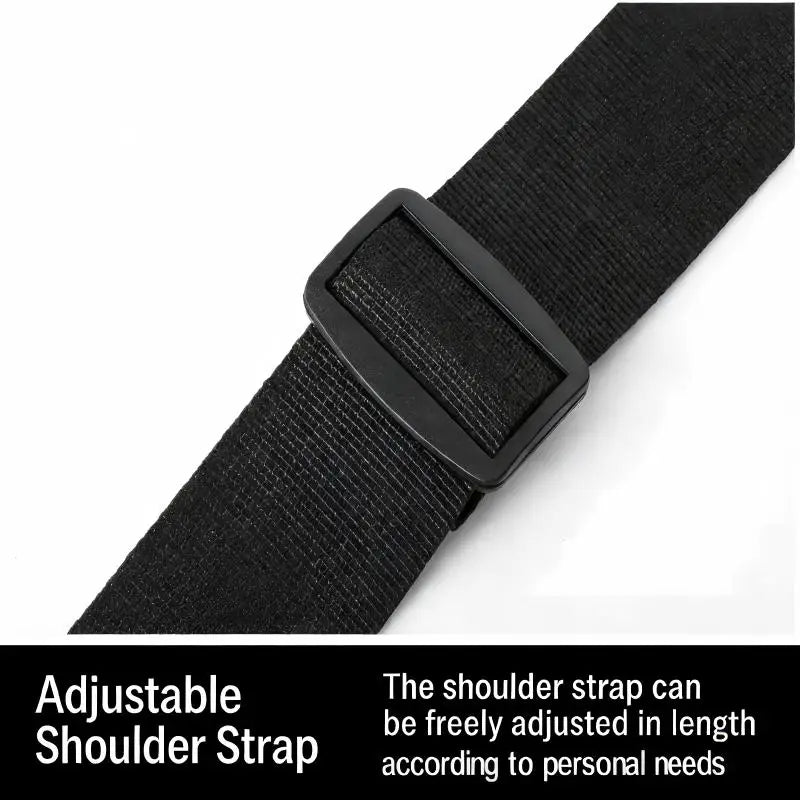 Black adjustable shoulder strap with buckle, GEO homepage product detail.