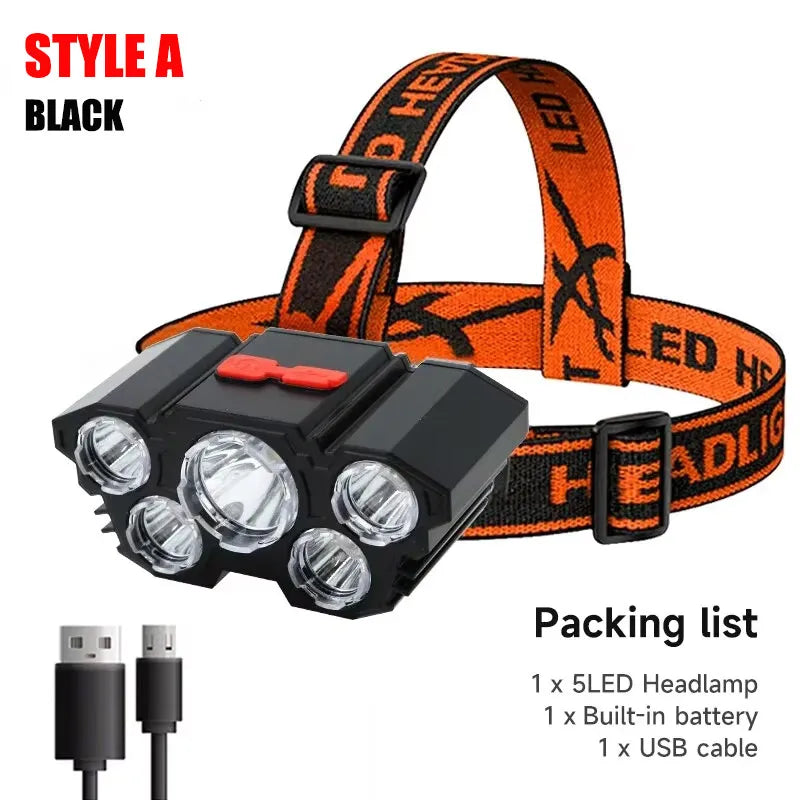 5-LED Multibeam Adventure Headlamp