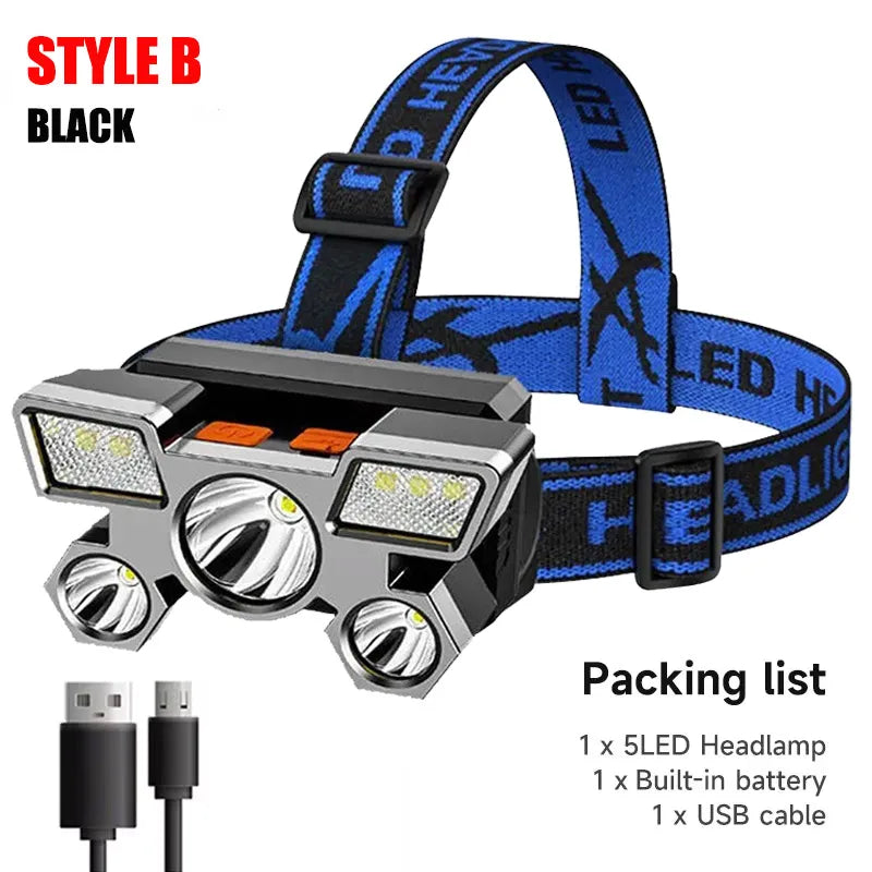 5-LED Multibeam Adventure Headlamp