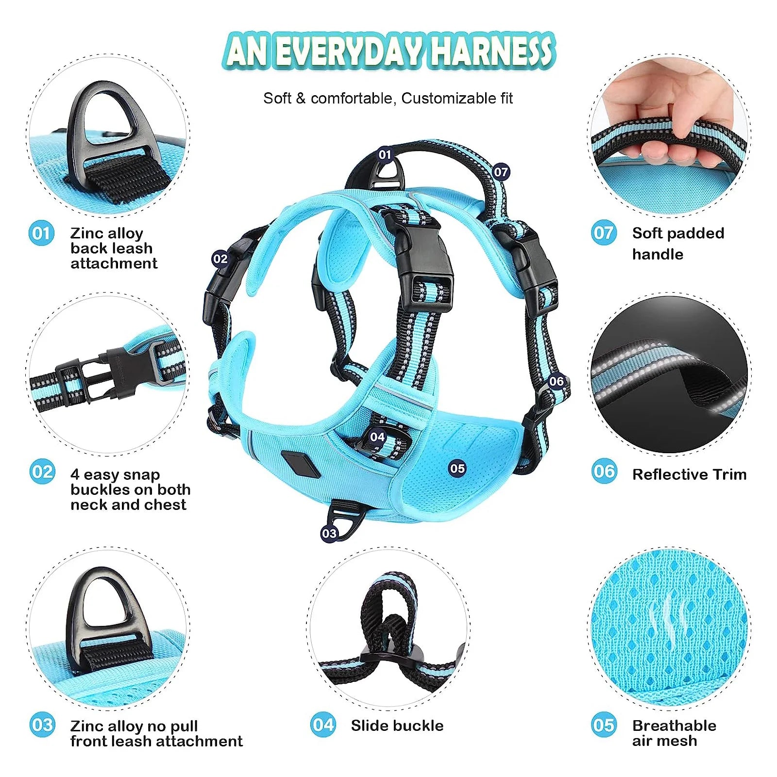 No-Pull Adventure Vest Harness